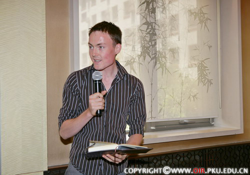 剑文(James Kennedy)同学发言