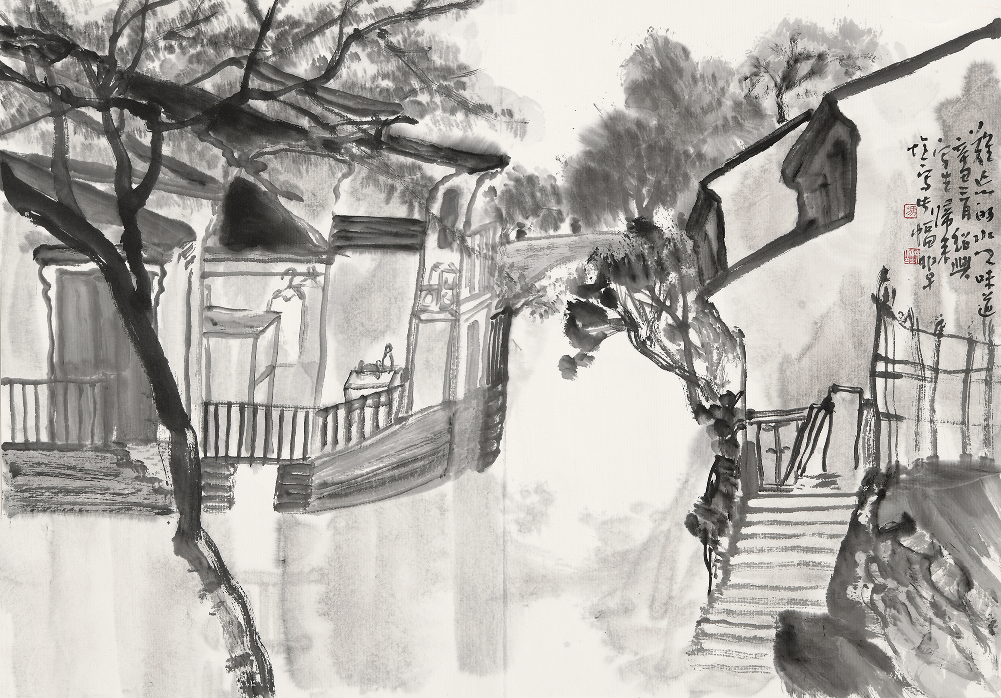 e14ab7d155c84c6880d5f63425f6b2fe.jpg 5-难忘的水乡味道 47cm x66cm 2021年.JPG