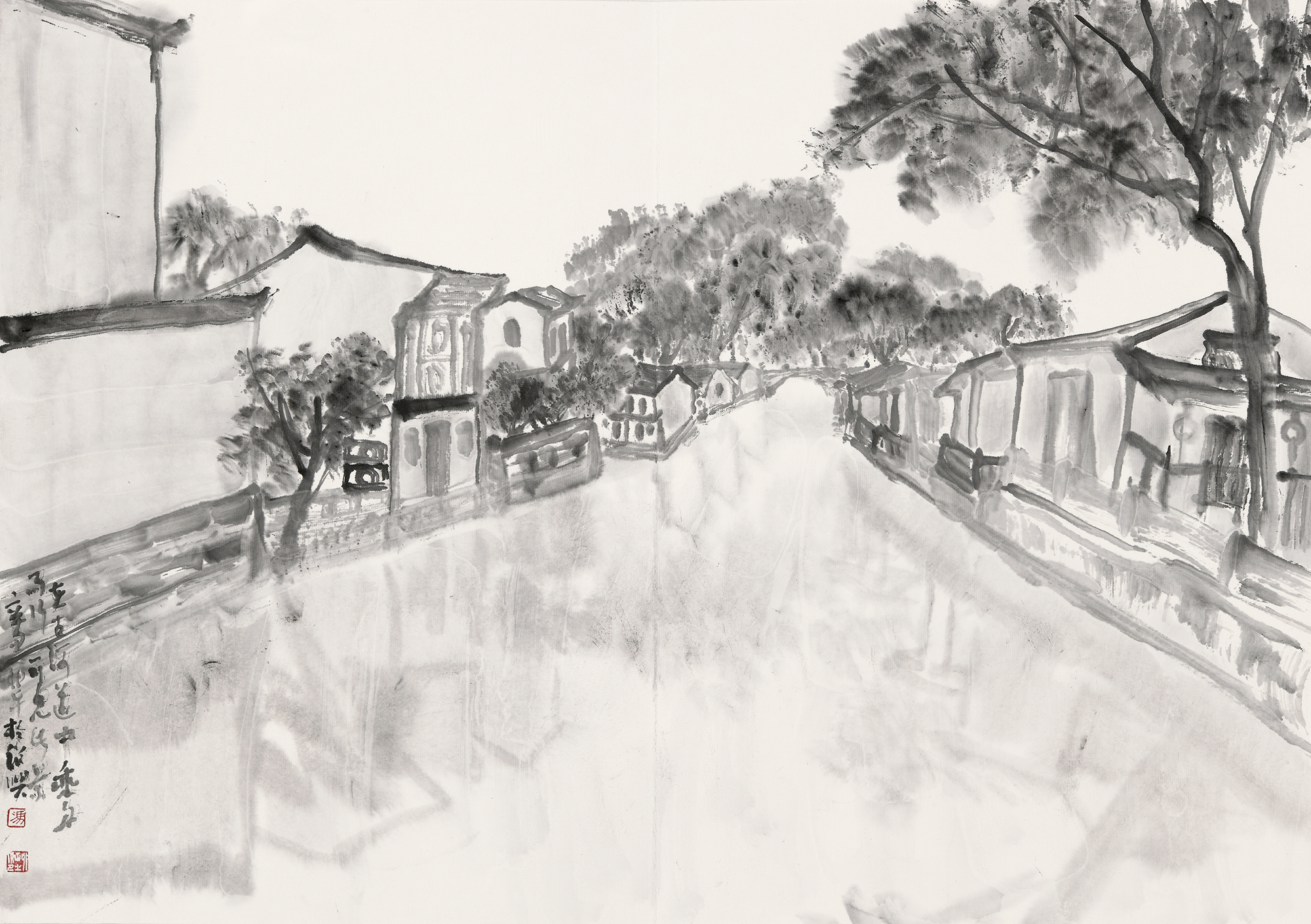 81fcd96e0a524c6195f51be18fcc33fd.jpg 18-在古河道中行走 47cm x66cm 2021年.JPG