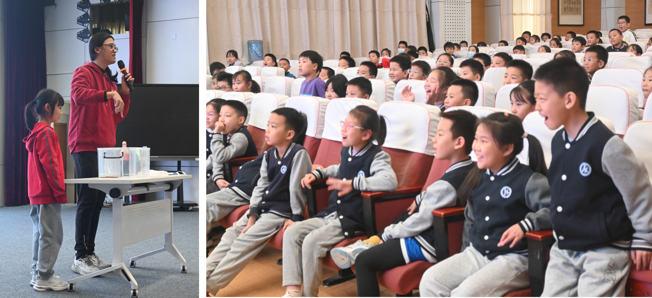 王煜洲与小学生们一同做科学实验.png